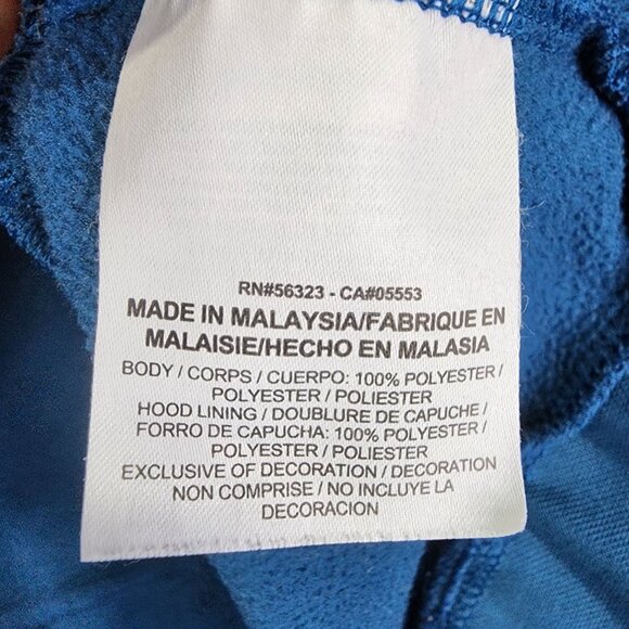 Boys Nike Dri-Fit Blue Pullover Hoodie Sweatshirt Long Sleeve 100% Polyester L - Picture 5 of 9